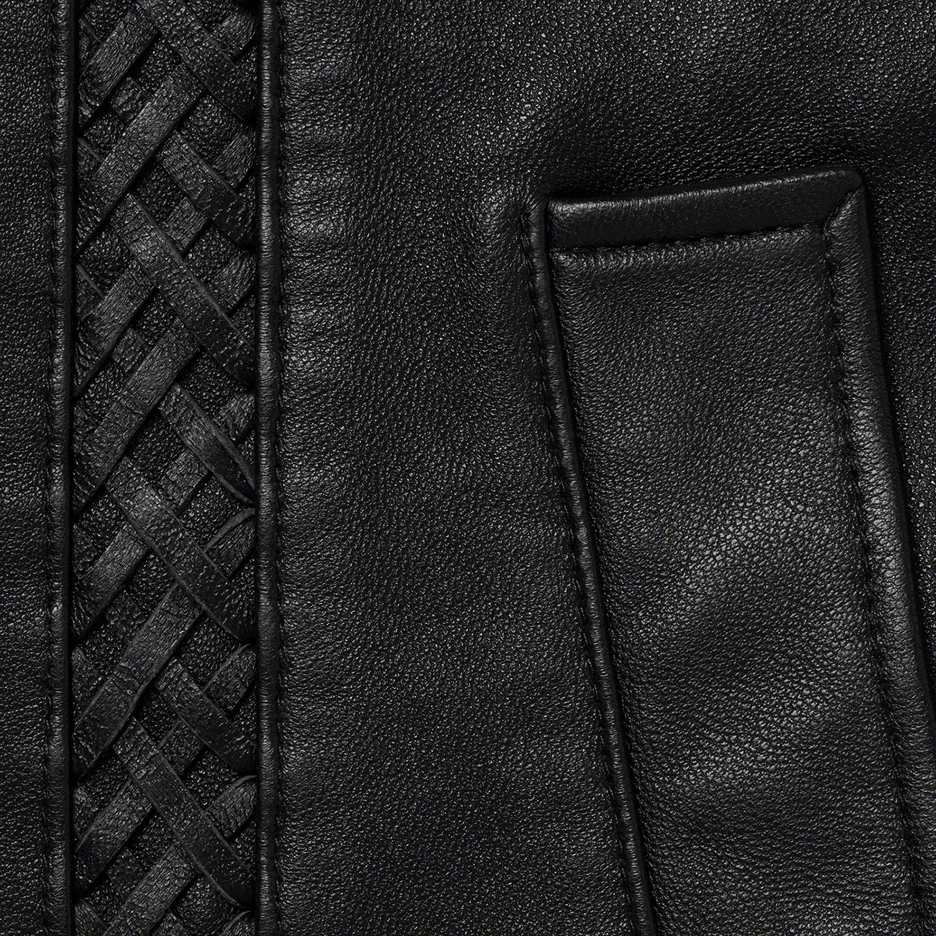 Braided Leather Overcoat view 2